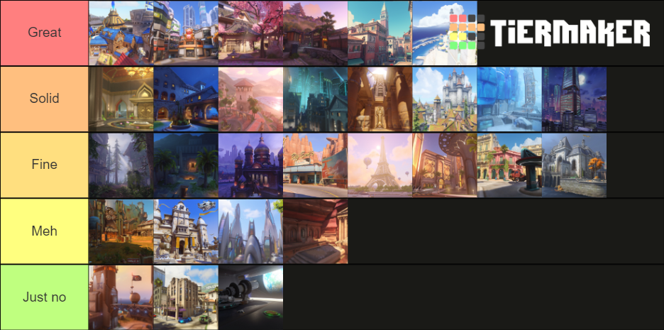 Overwatch Map Tier List (Community Rankings) - TierMaker