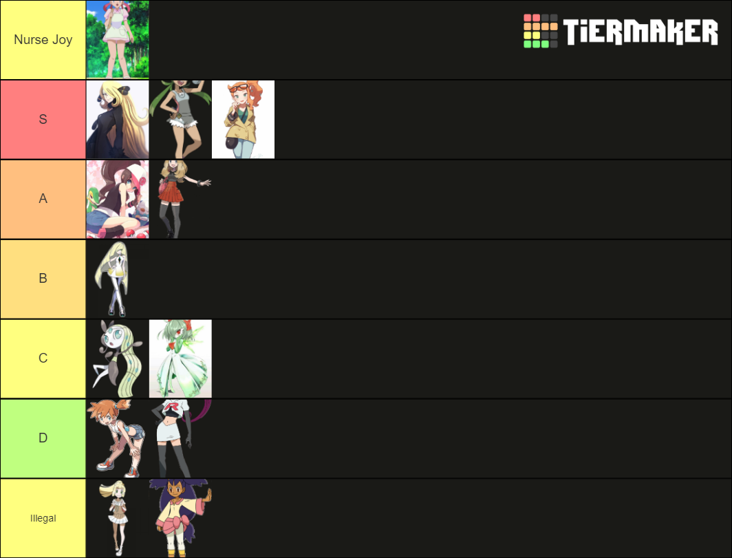 Hottest Pokemon Girls Tier List (Community Rankings) - TierMaker