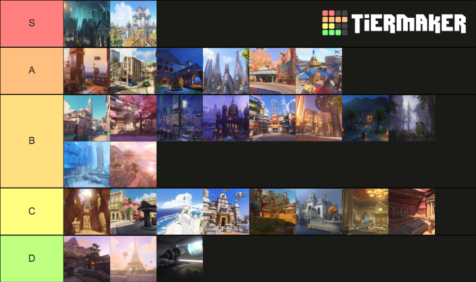 Overwatch Maps Tier List (Community Rankings) - TierMaker