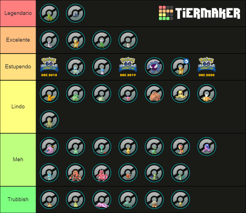 Pokémon GO Community Days Tier List Rankings) TierMaker
