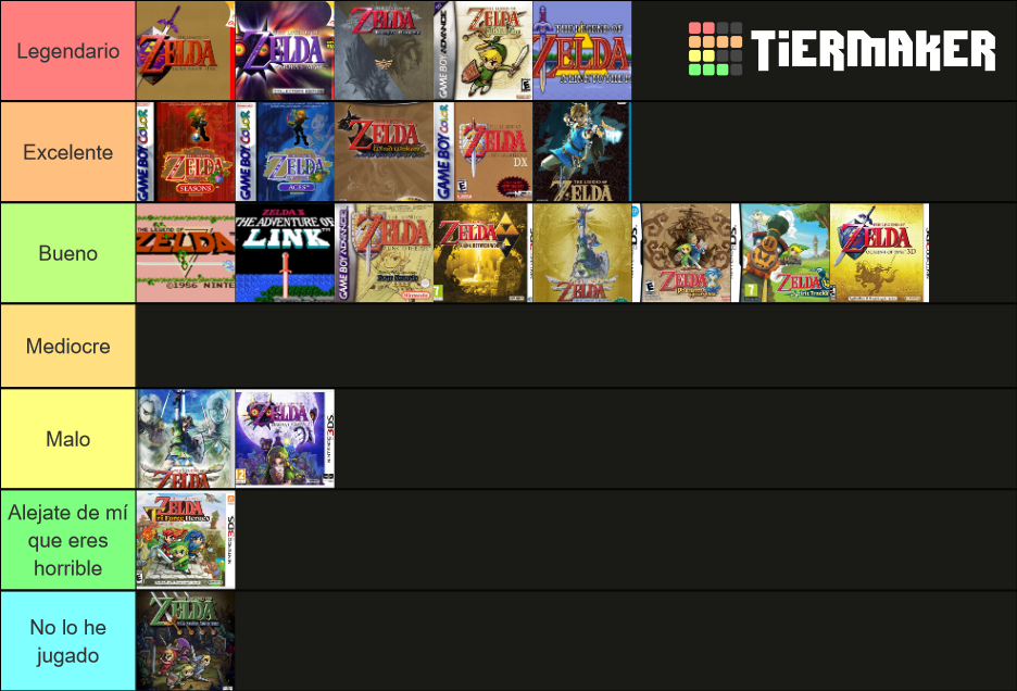 The Legend of Zelda Tier List (Community Rankings) - TierMaker