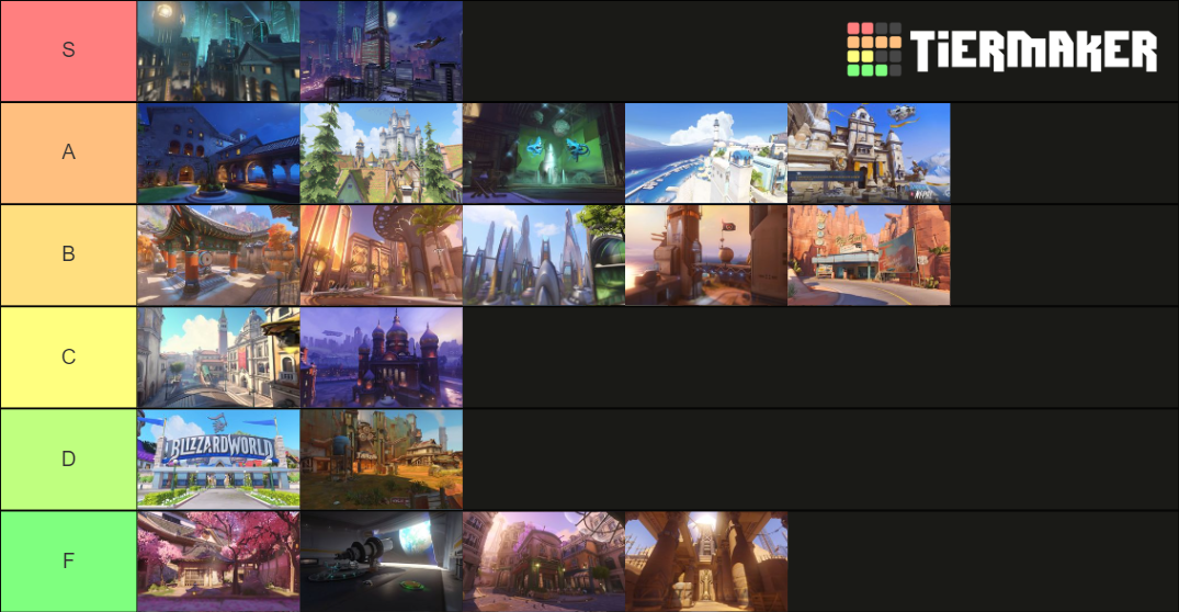 Overwatch Maps Tier List (Community Rankings) - TierMaker