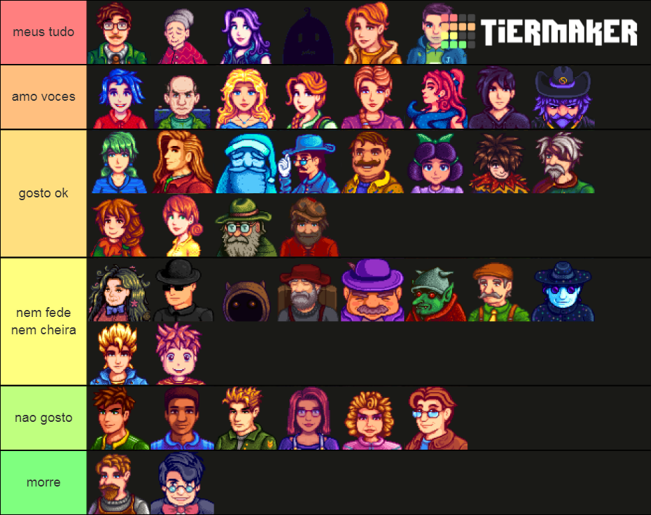 Stardew Valley Characters Tier List Community Rankings Tiermaker