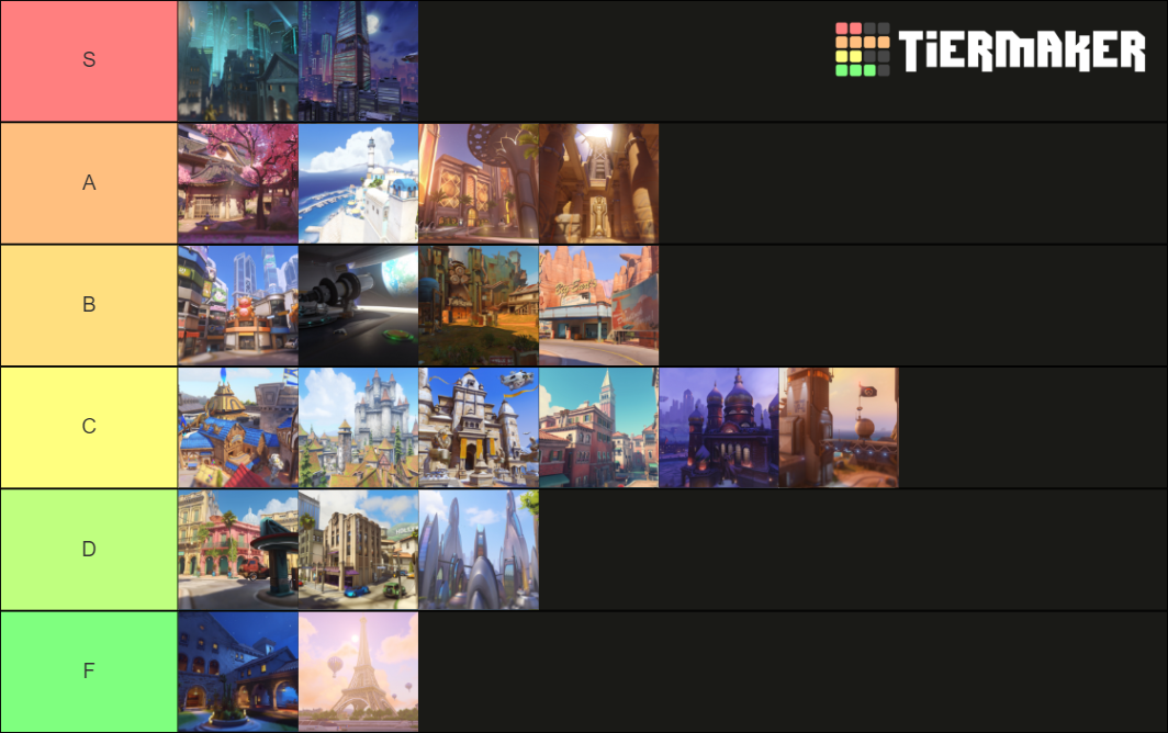 Overwatch Map Tier List (Community Rankings) - TierMaker