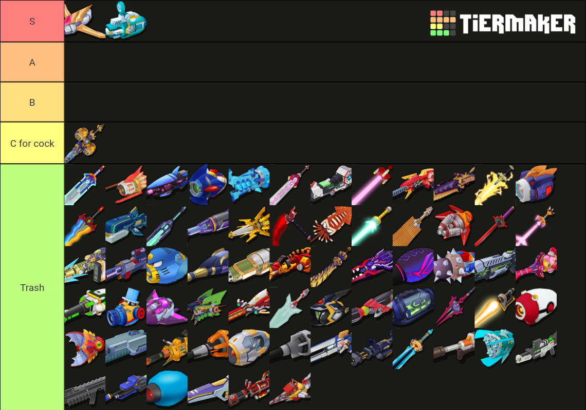 Rockman.x dive Tier List Rankings) TierMaker