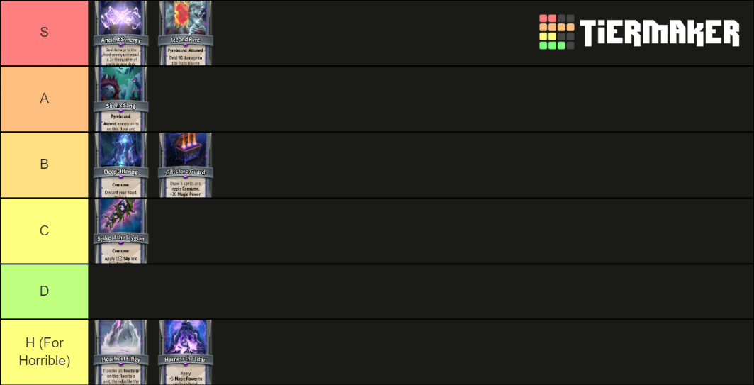Monster Train Stygian Guard Rare Drafts Tier List Rankings