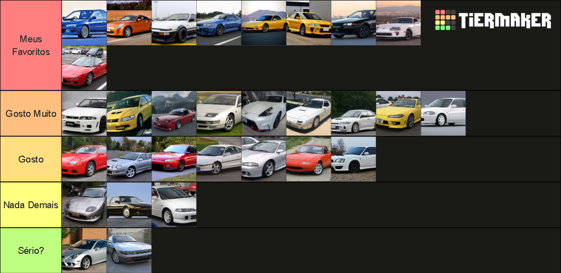 JDM Cars 80s-90s Tier List (Community Rankings) - TierMaker