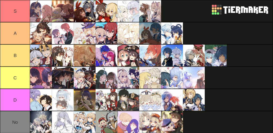 genshin impact ship Tier List (Community Rankings) - TierMaker