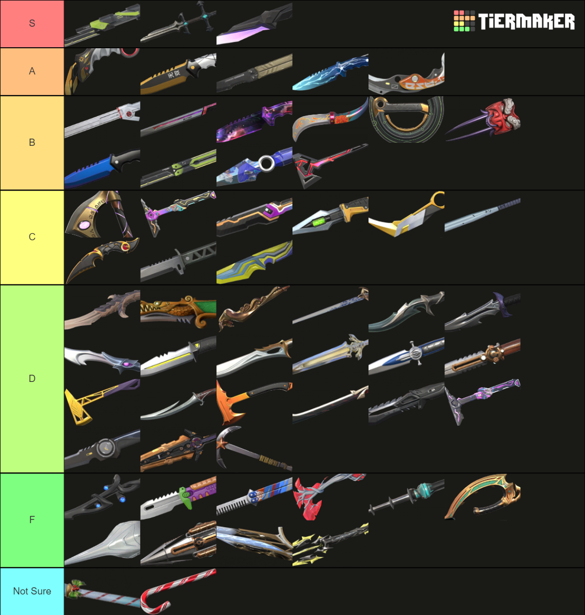 Valorant Knife Skins (OUTDATED) Tier List (Community Rankings) - TierMaker