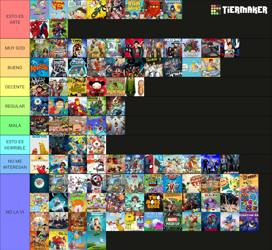 disney-xd-2009-2022-tier-list-community-rankings-tiermaker