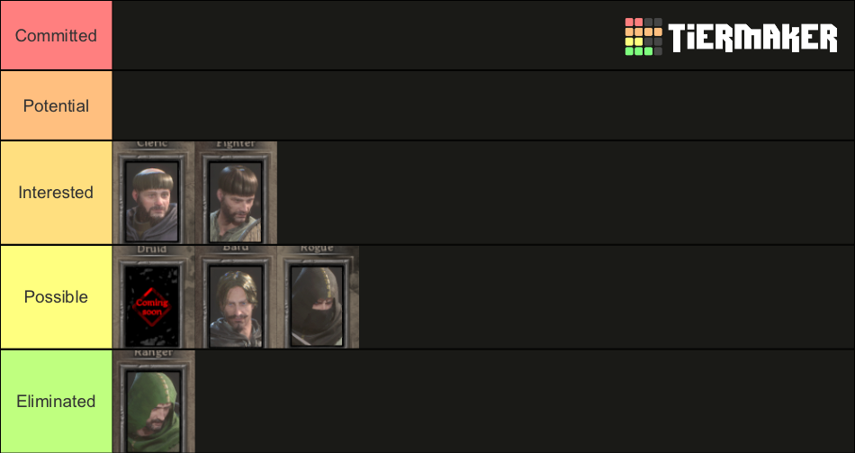 Dark and Darker Classes Tier List Rankings) TierMaker