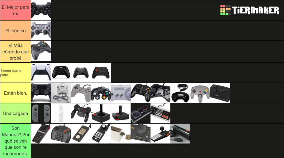 Video Game Console controller (19692022) Tier List Rankings