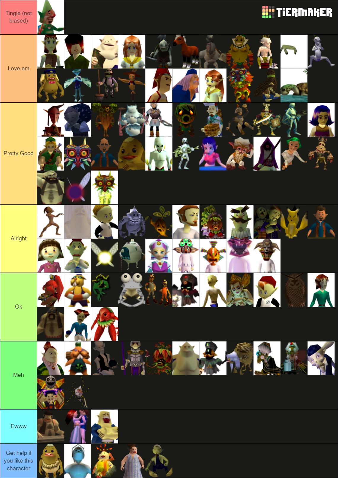 Majora's Mask Characters (Please just let me upload) Tier List ...