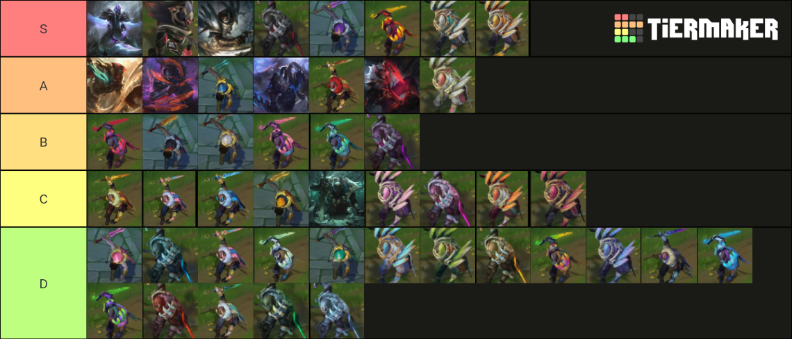 Pyke Skins+Chromas UPDATED 2022 *Ashen Knight* Tier List (Community ...