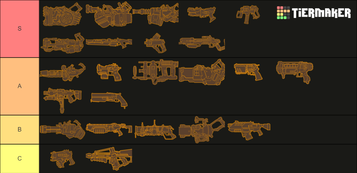 drg weapons yes Tier List (Community Rankings) - TierMaker