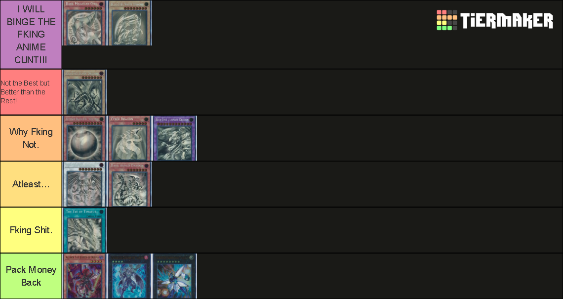 YuGiOh! Pulls Tier List Rankings) TierMaker