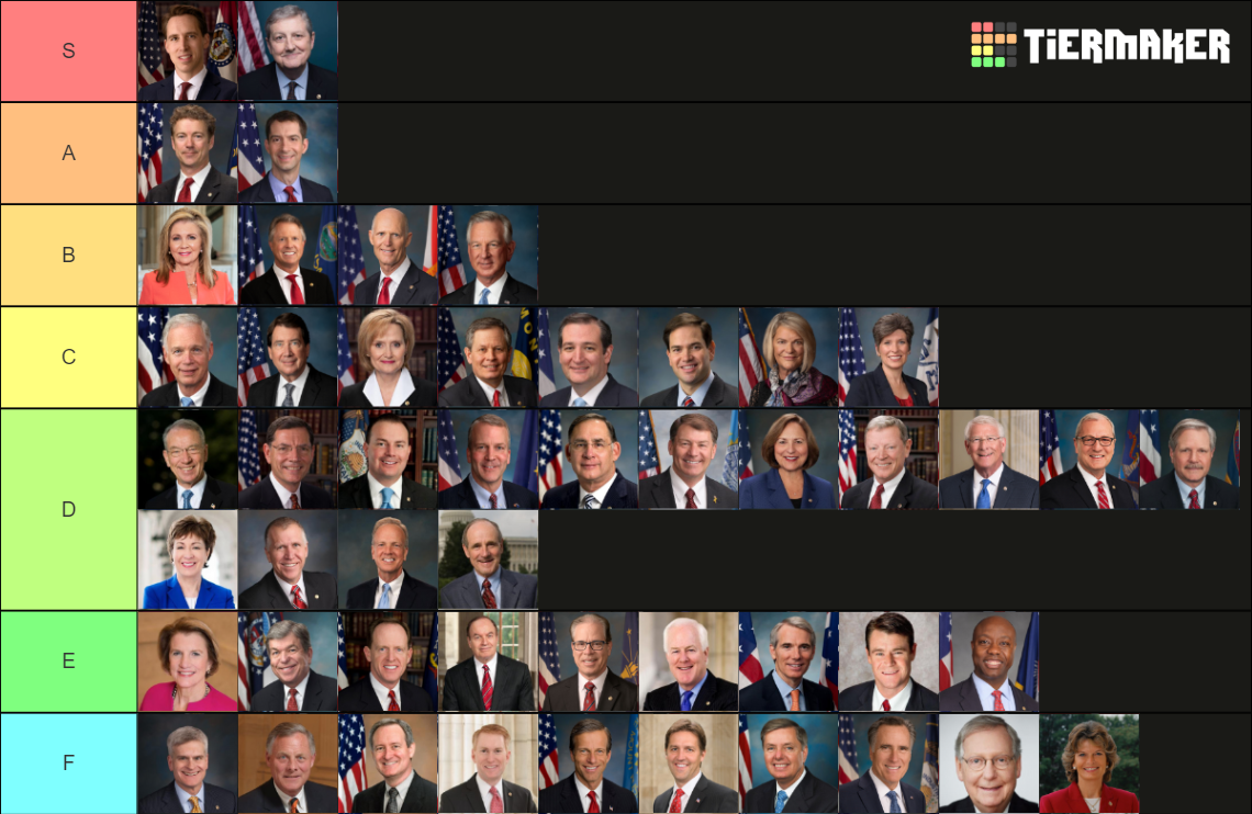 Republican Senators Tier List (Community Rankings) - TierMaker