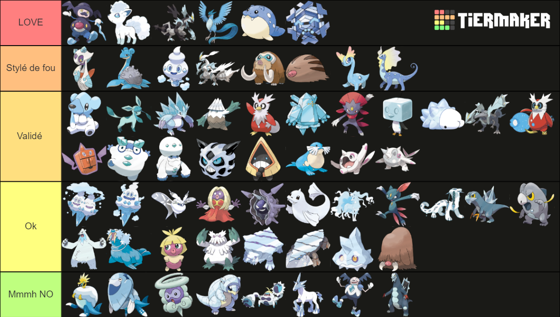 all ice steel type pokemon