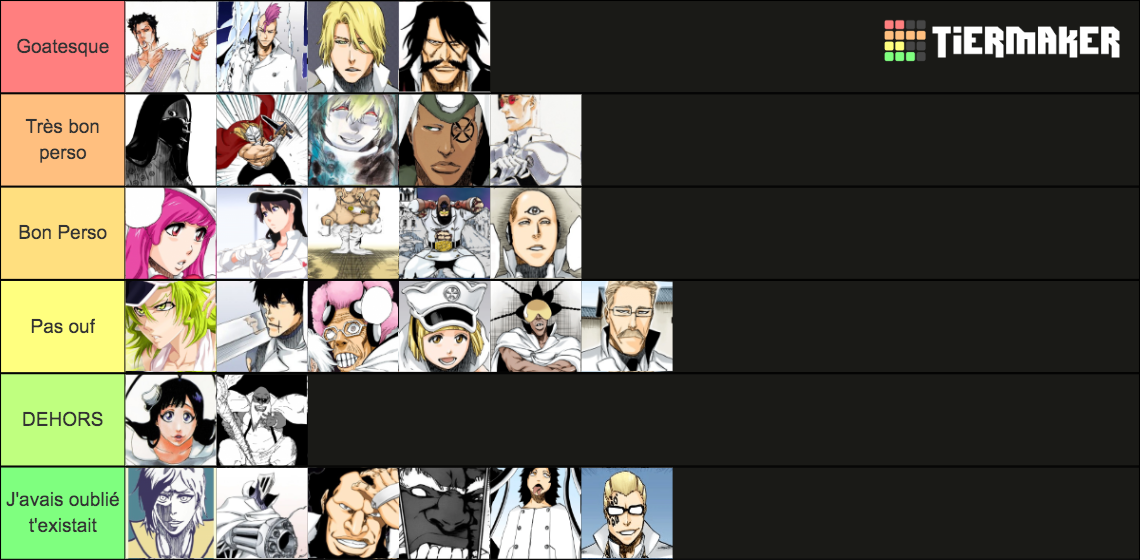 Wandenreich Characters Bleach Tier List Rankings) TierMaker
