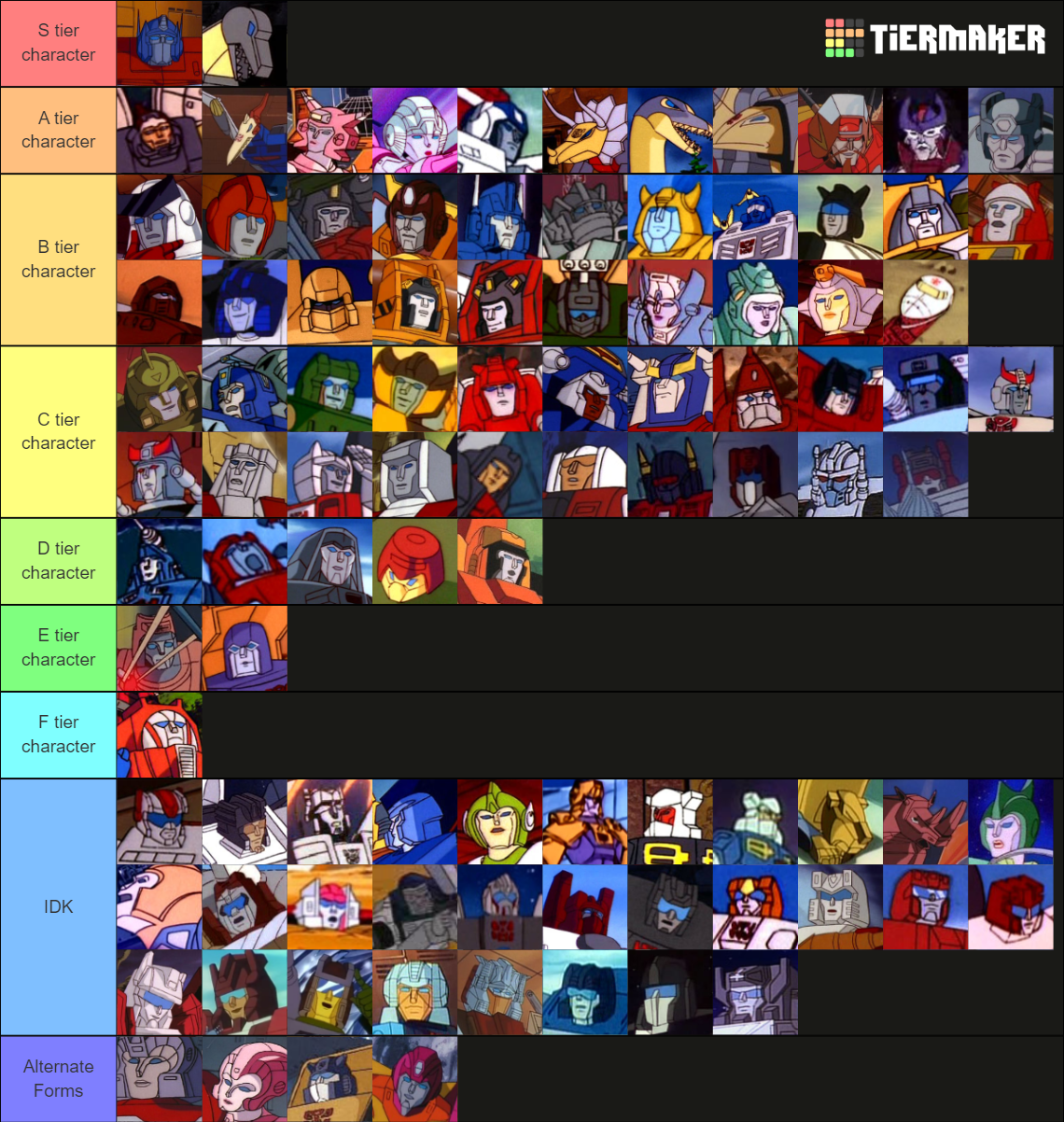 list of g1 autobots