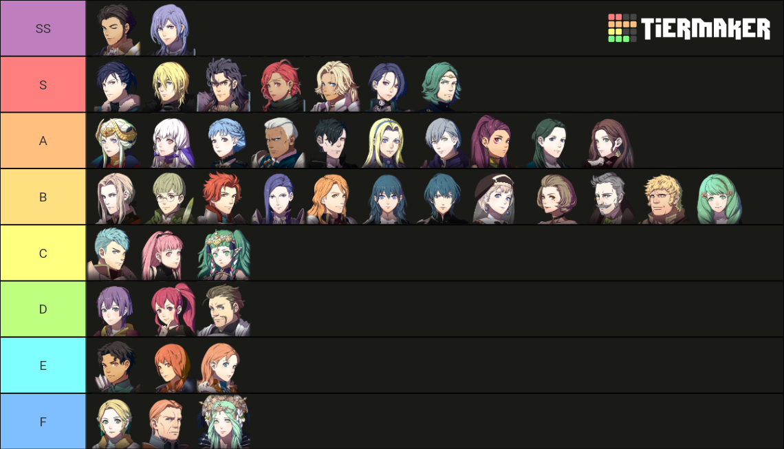 Fire Emblem Three Houses Playable Characters Ashen Wolves Tier List Community Rankings