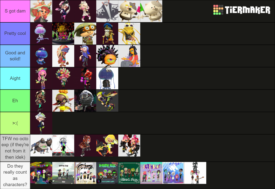 Splatoon Characters (Including 3) Tier List (Community Rankings ...