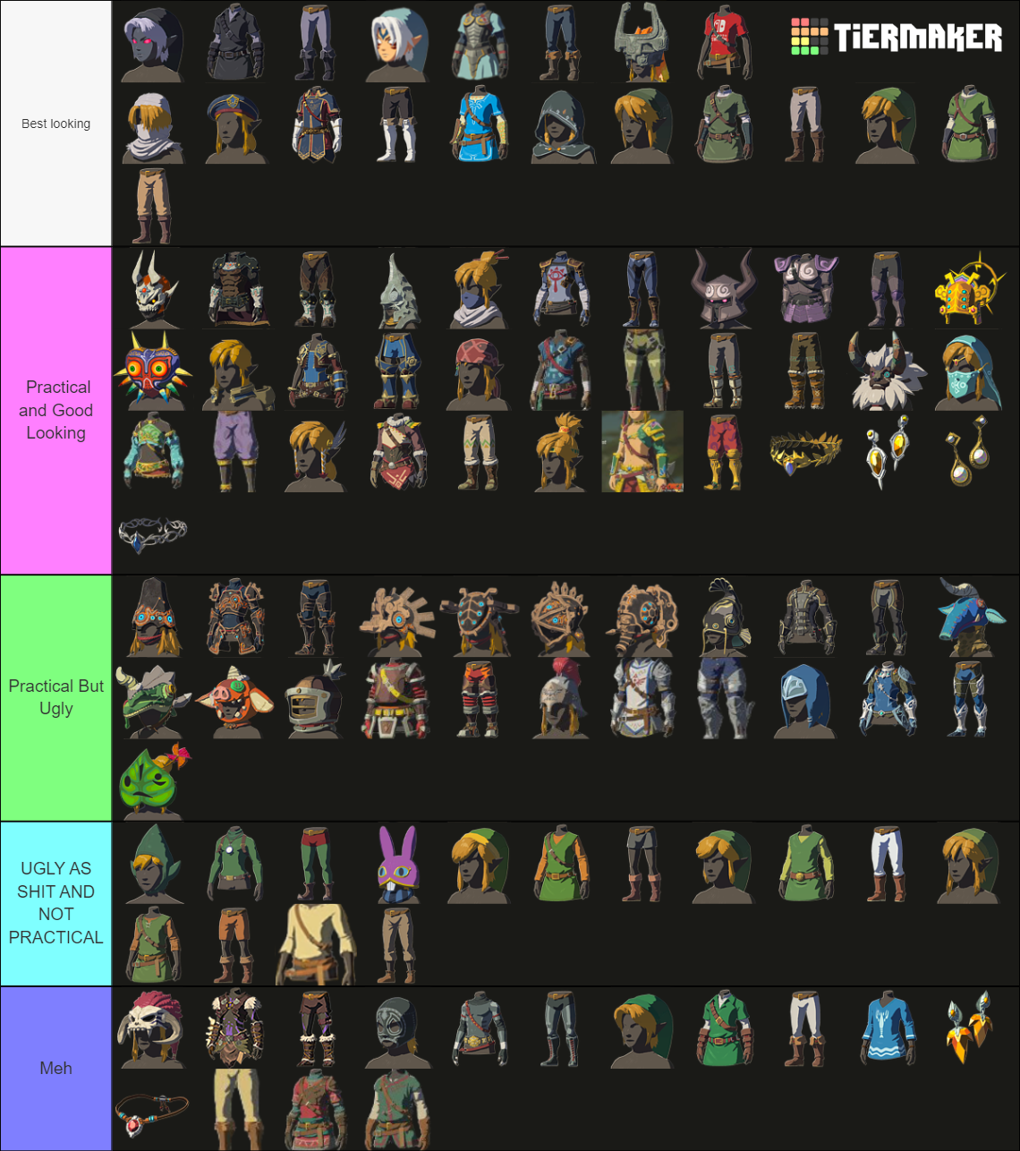 Botw Armor Sets Tier List Community Rankings Tiermaker Hot Sex Picture 1719