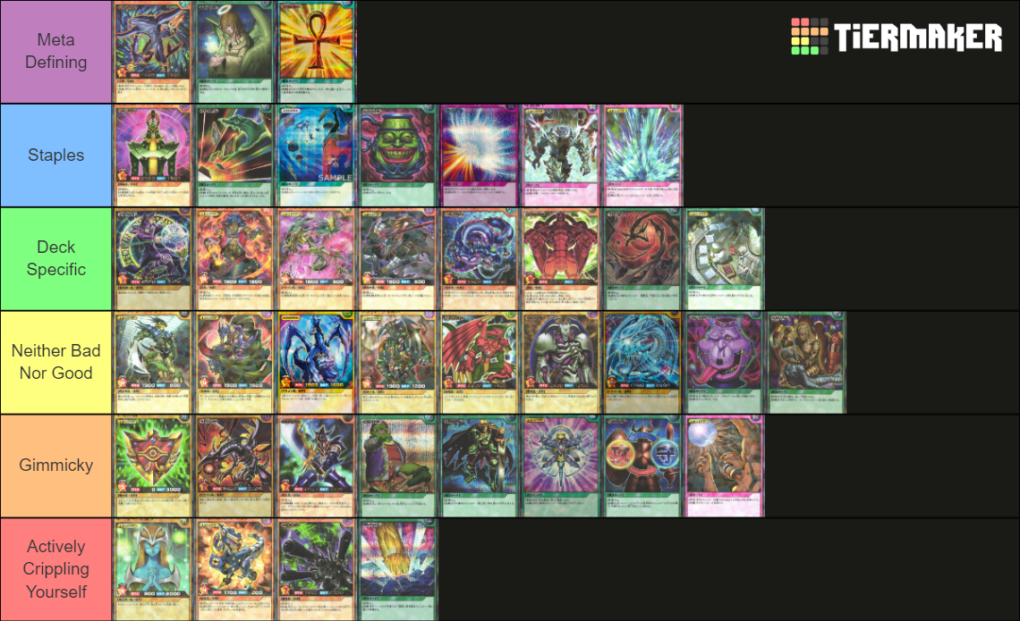 Yugioh Rush Duel Legend Cards Tier List Rankings) TierMaker