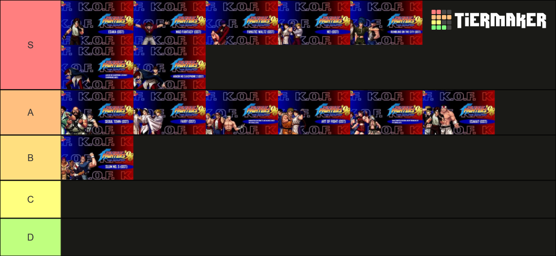 KOF 98 OST Tier List (Community Rankings) - TierMaker