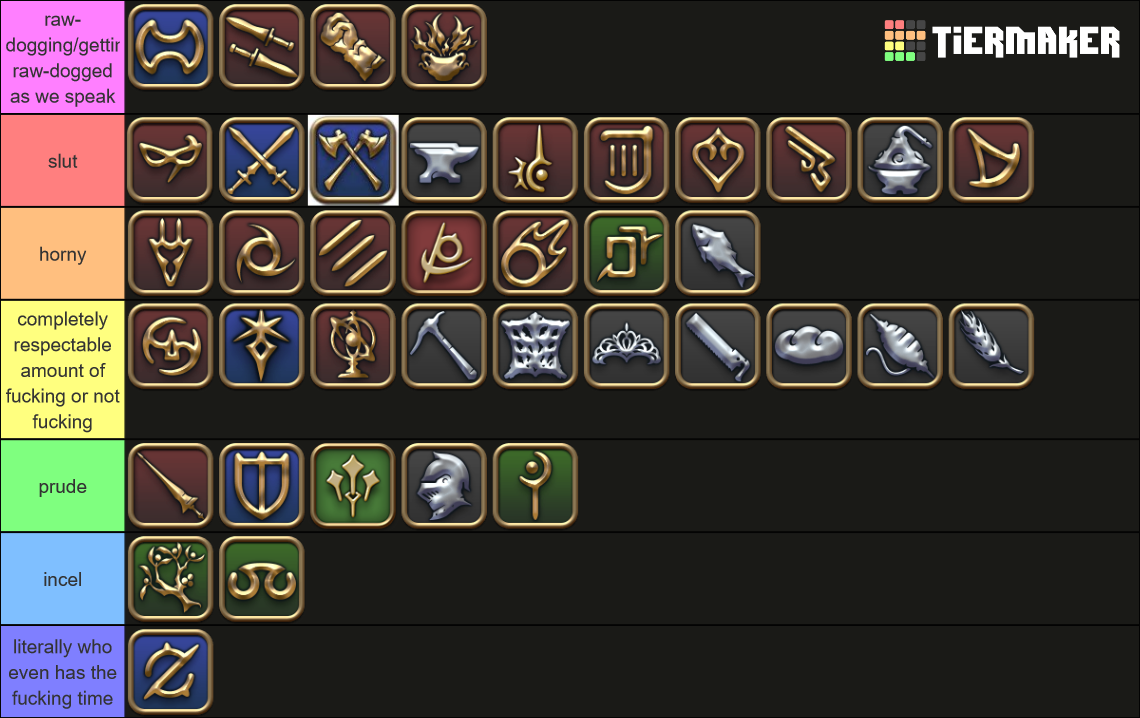 ffxiv classes Tier List Rankings) TierMaker