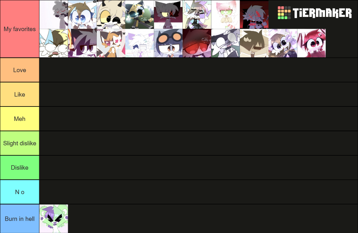 Catty and Rosie OC ranking Tier List (Community Rankings) - TierMaker