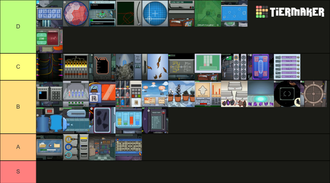 All Among Us Tasks Tier List Rankings) TierMaker
