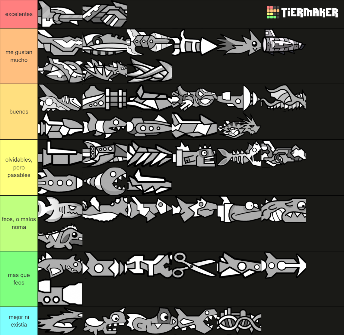 Geometry Dash Ships Tier List (Community Rankings) - TierMaker