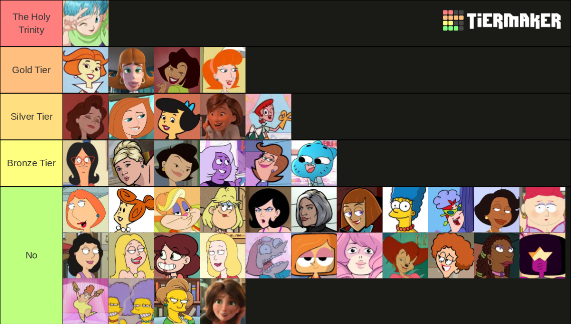 Hottest Cartoon Milfs Tier List Community Rankings Tiermaker 