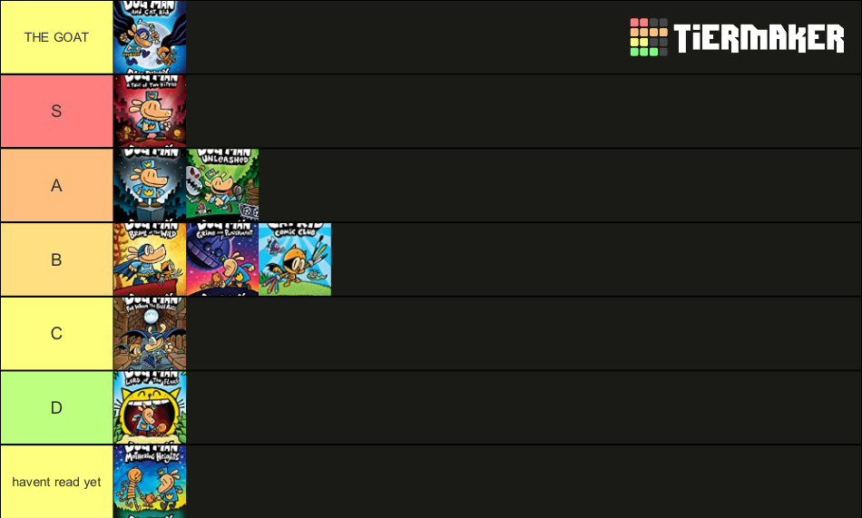 Dog Man 11 Books Tier List Community Rankings Tiermaker