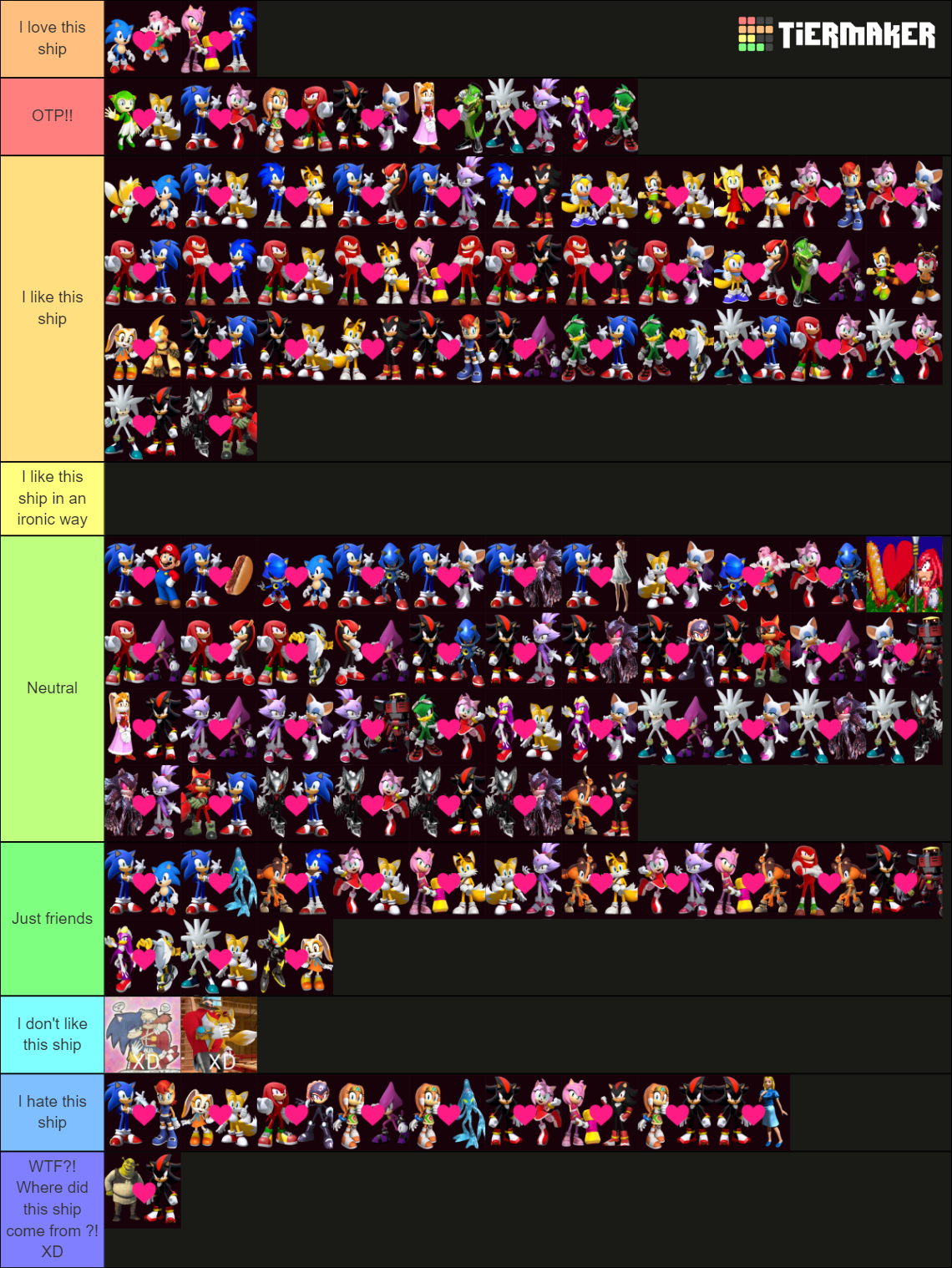 Sonic ships Tier List (Community Rankings) - TierMaker