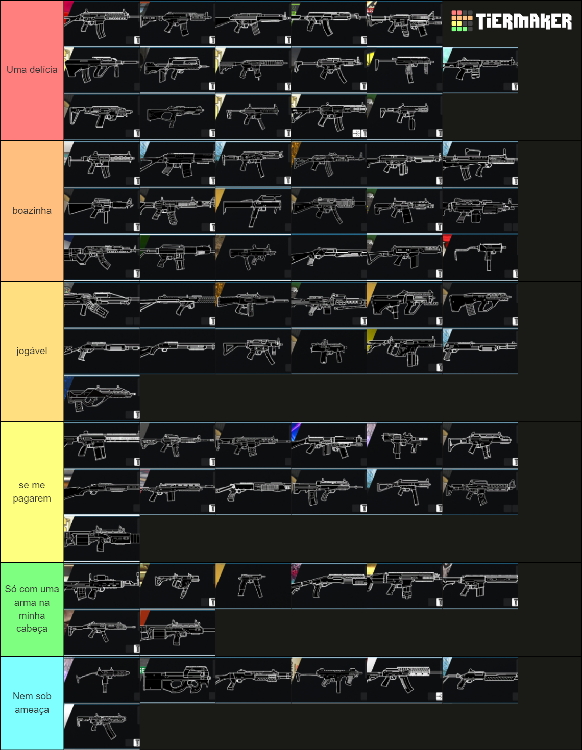 R6 Weapons Tier List Rankings) TierMaker