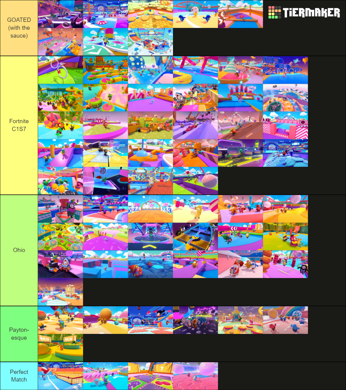 All Fall guys maps seasons 1-7 Tier List (Community Rankings) - TierMaker