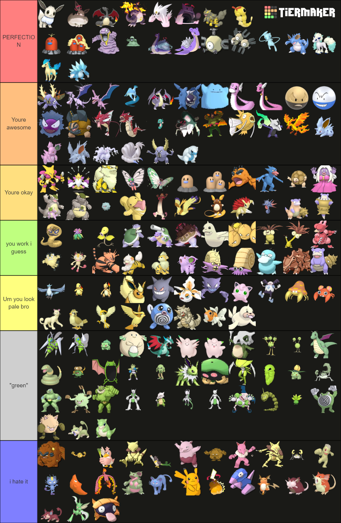 Pokemon Shiny Ranking! Tier List (Community Rankings) - TierMaker
