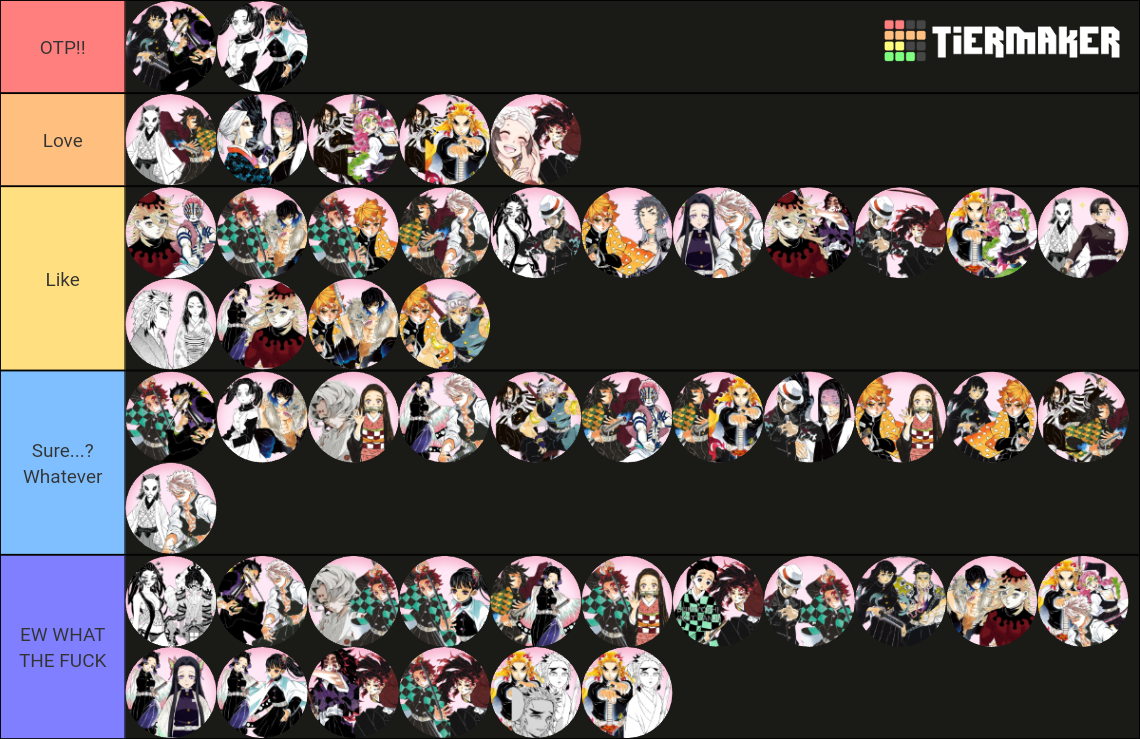 Lots Demon Slayer Ships Tier List (Community Rankings) - TierMaker