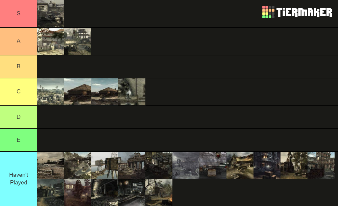Call Of Duty World At War Multiplayer Maps/ Including DLC Tier List ...
