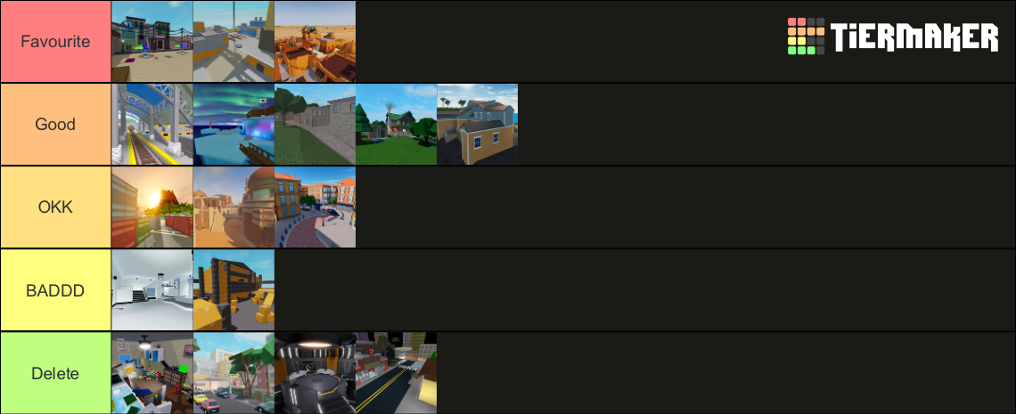 Ranking Every Arsenal Map Tier List Community Rankings Tiermaker