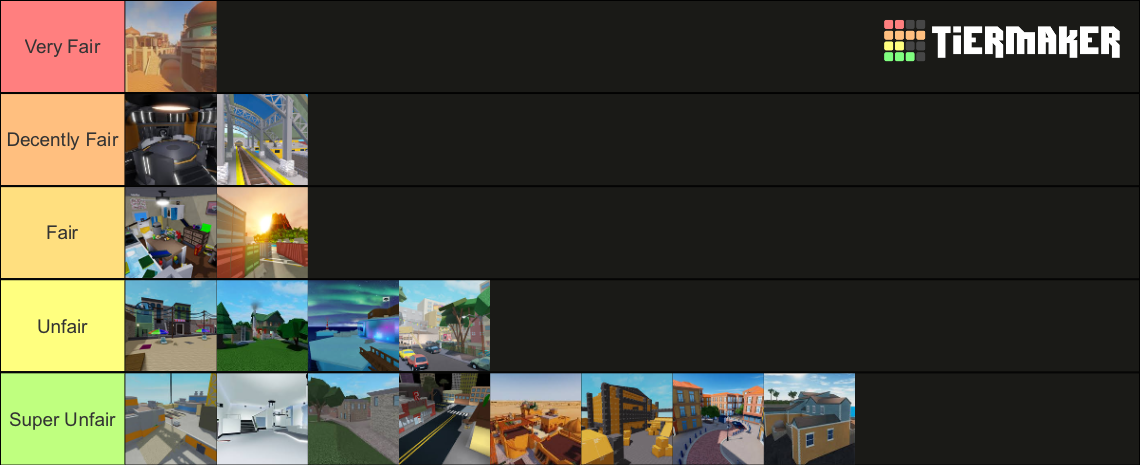 Ranking every Arsenal map Tier List (Community Rankings) - TierMaker