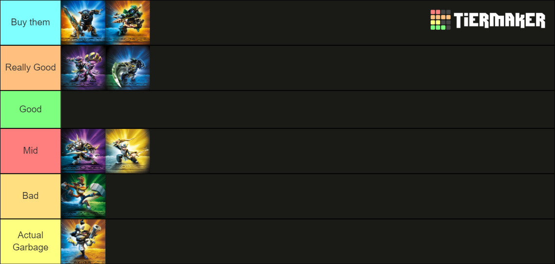 Sensei Skylanders Tier List (Community Rankings) - TierMaker