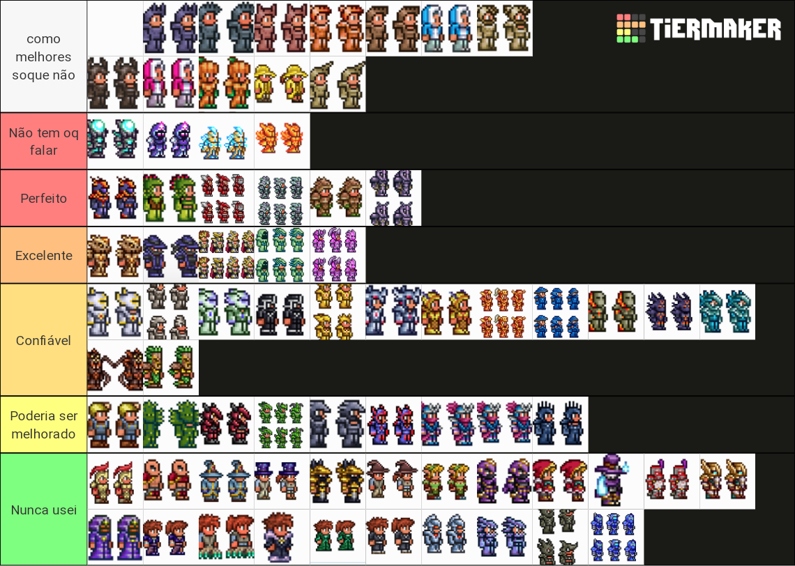 Terraria Armors (1.4.1.1 update.) Tier List (Community Rankings ...