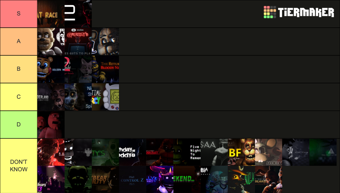Fangame Direct Tierlist Tier List Rankings) TierMaker