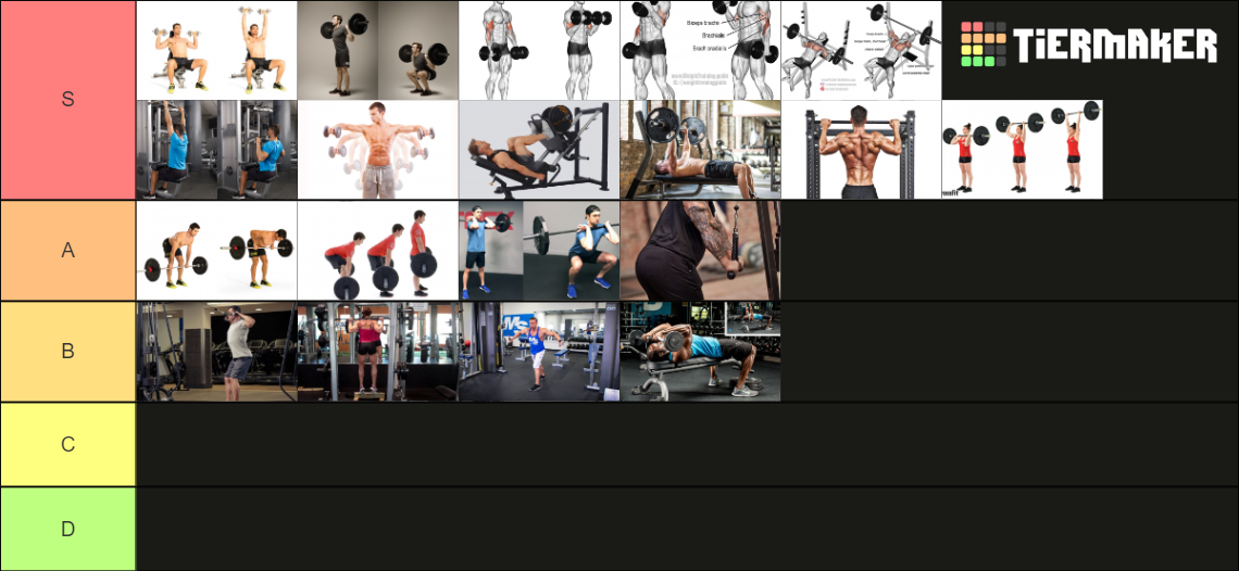 Gym lifts Tier List (Community Rankings) - TierMaker