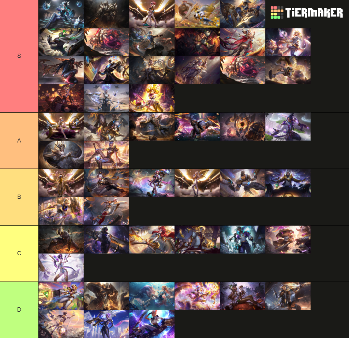 Prestige skins Tier List Rankings) TierMaker