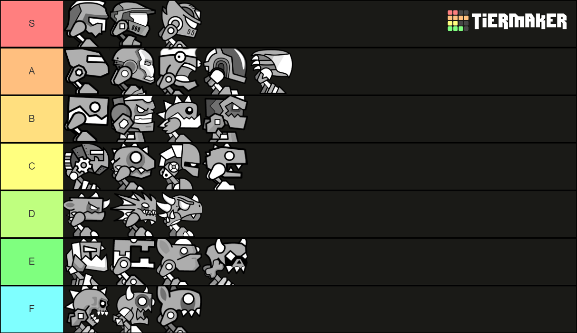 Geometry Dash Robots Tier List Rankings) TierMaker