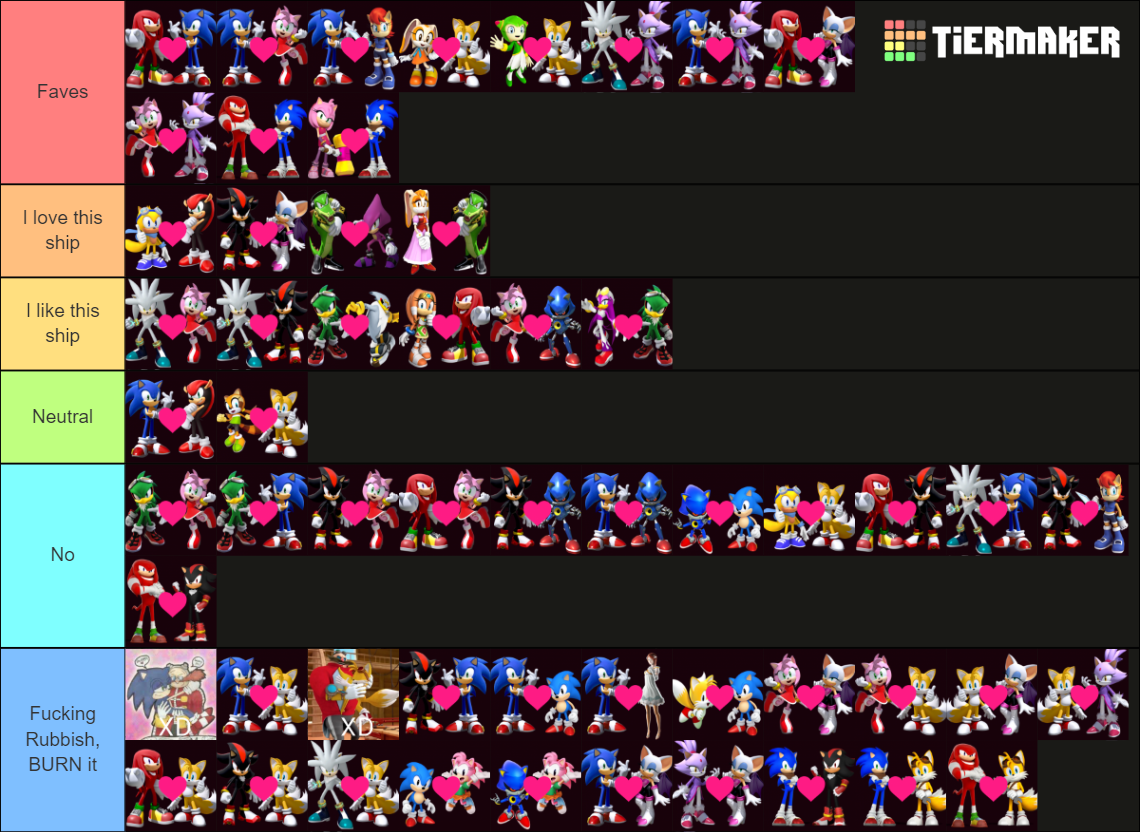 Sonic ships Tier List (Community Rankings) - TierMaker